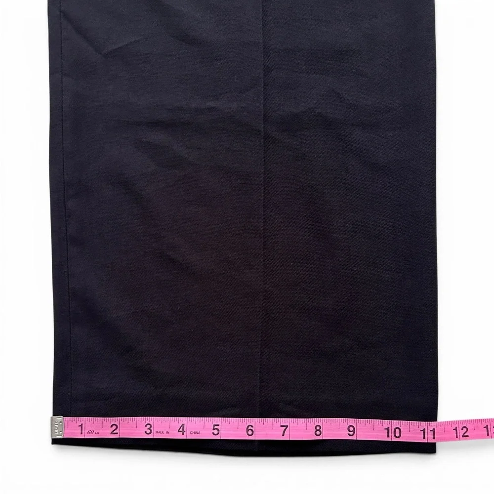 Ann Taylor Women's Size 12 Black High Rise Wide Leg Full Length Sailor Pants NWT